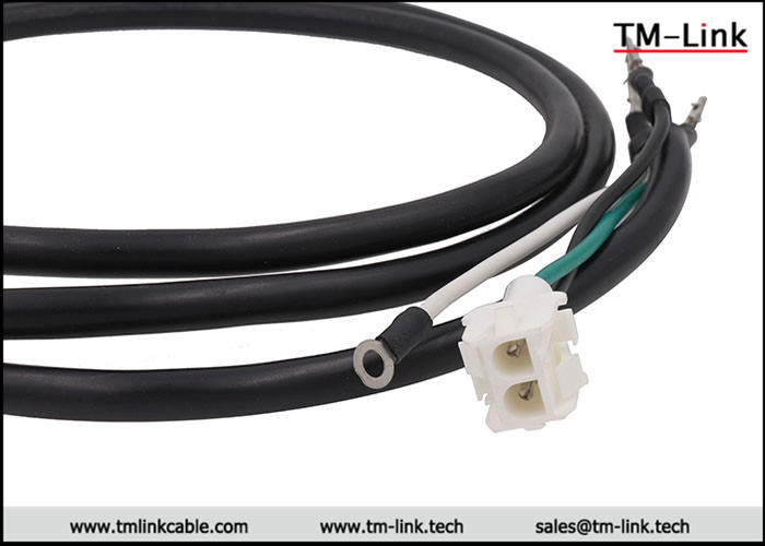 HXT63080 3P 16AWG female to female Red PVC Jacket power cable assemblies