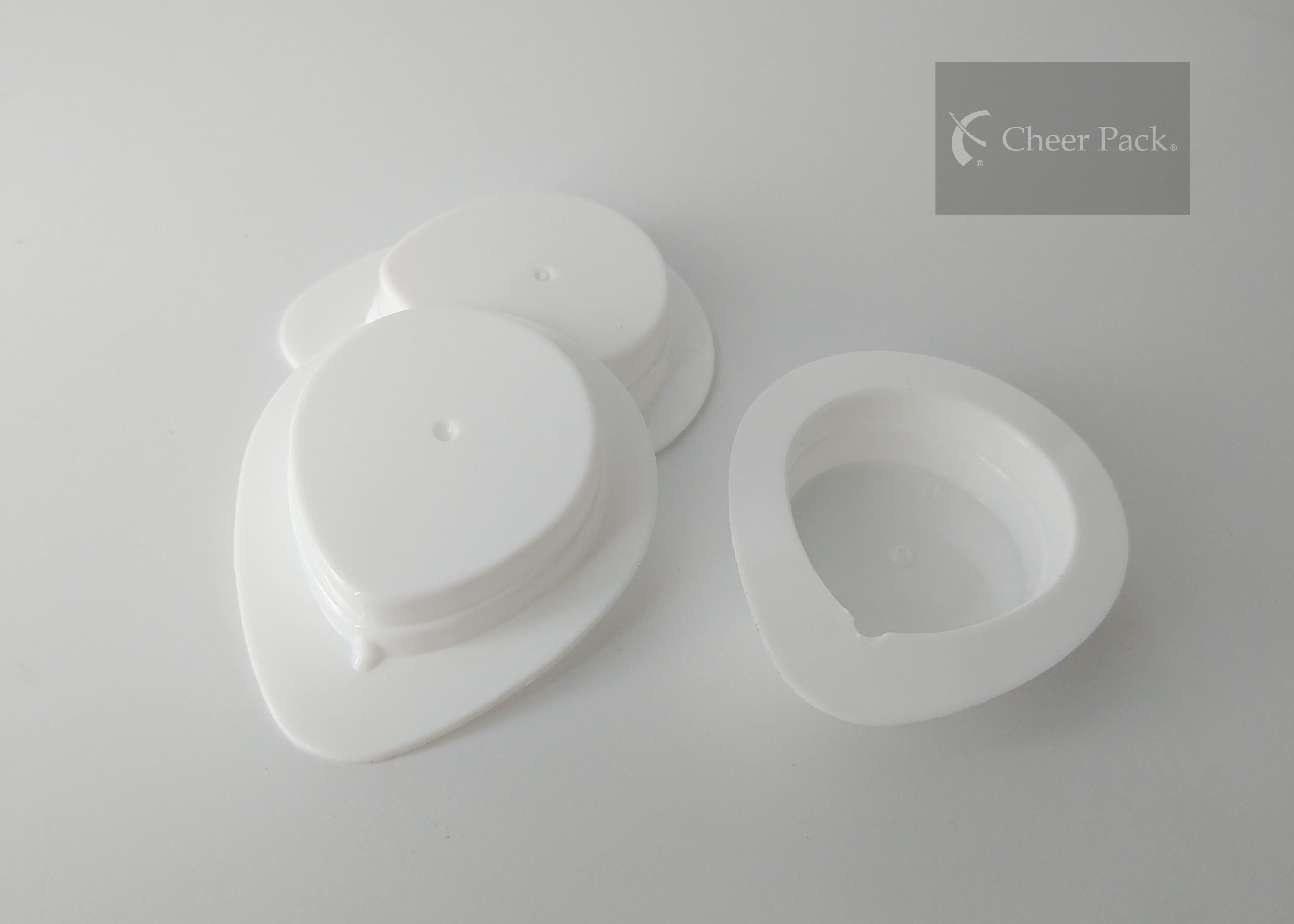 Heart - Shaped Food Grade PP Material Capsule Recipe Pack For Ketchup Packing