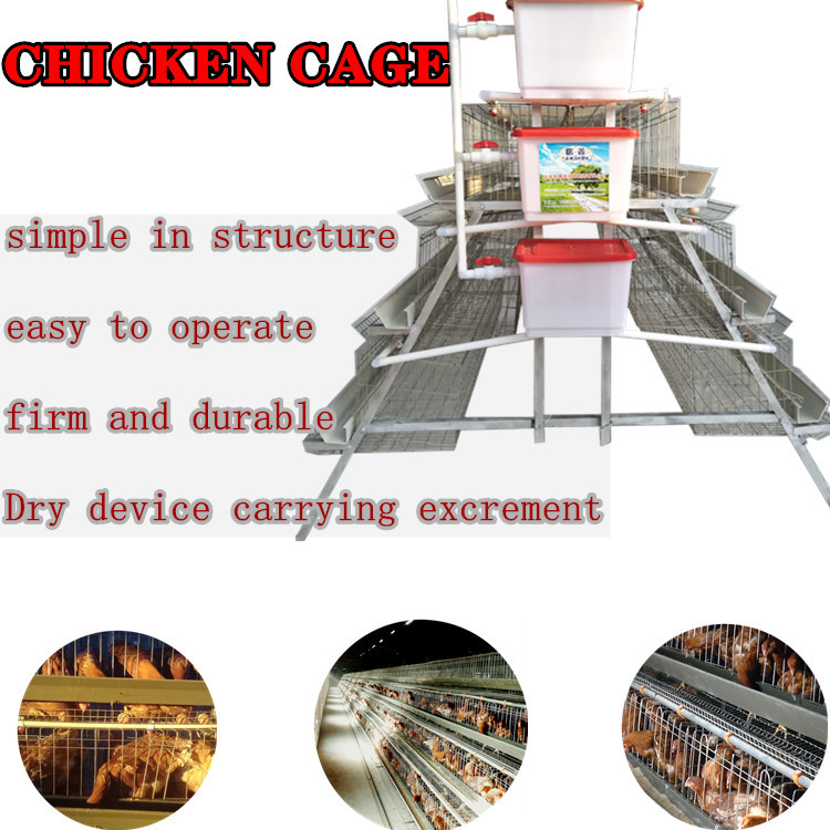Three Layers Folding Galvanised Poultry Chicken Cages
