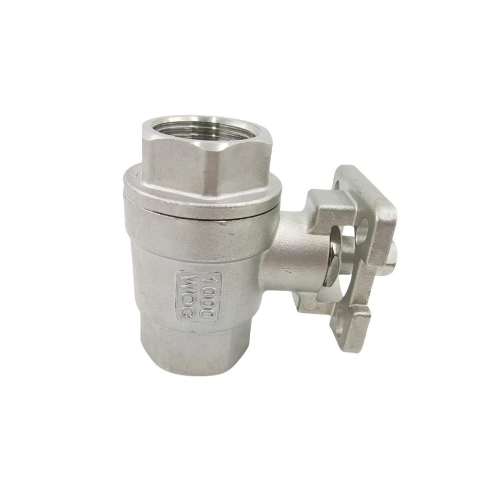 2PC High Platform Ball Valve Body Made of 304/316 Stainless Steel