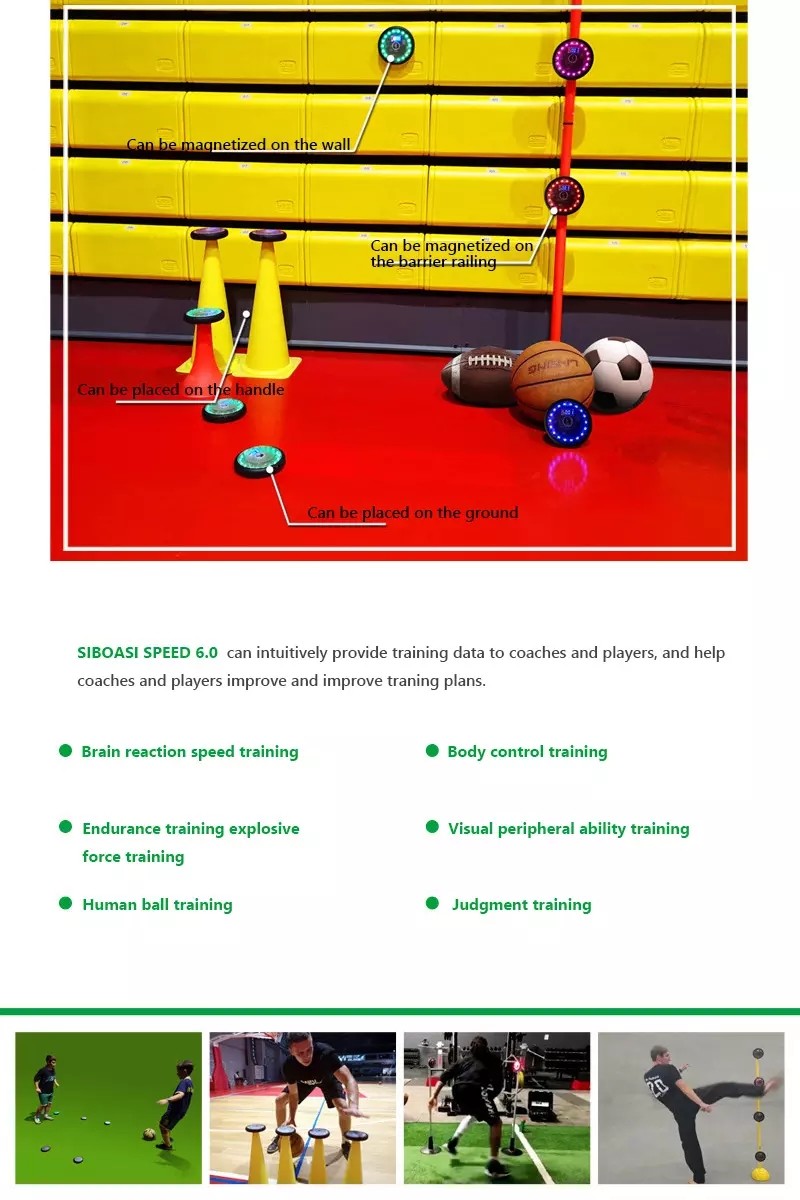 4 Lights 6 Lights Speed And Agility Training Lights For Badminton Tennis