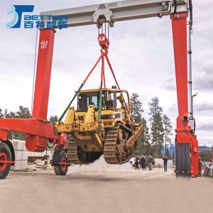 Electric Straddle Carrier For Emission Free Material Transfer In Workshop Dock Environments