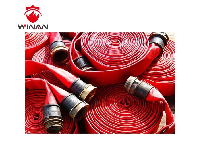 Fabric Fire Fighting Hose Reel High Pressure ISO9001/CCCF Certificate