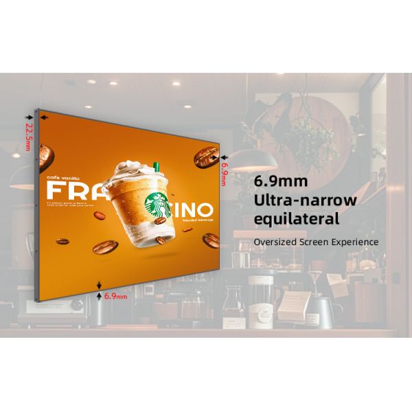 Large Size Digital Menu Boards 75 Inch LCD Advertising Display for Food Chain