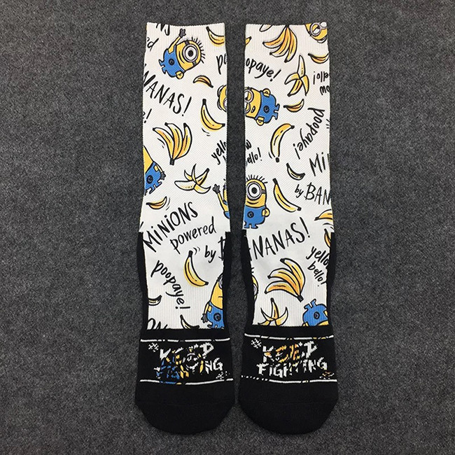 Cartoon Character Sublimation Sport Socks Custom Digital Printed Socks