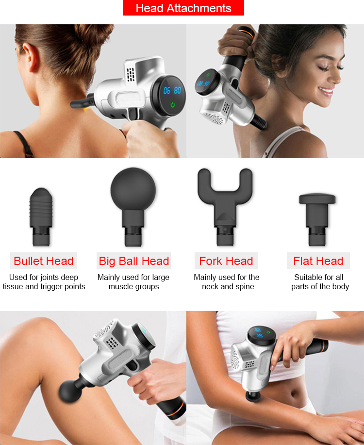 Mini Vibration Electric Headphones Deep Muscle Massage Gun Body Massager