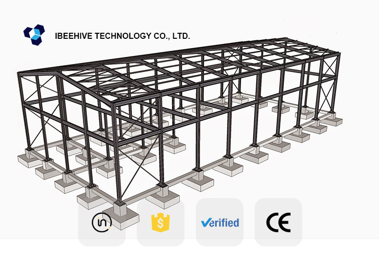Warehouse Prefab Houses Q235, Q345 Metal Building Logistics Warehouse