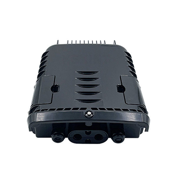 2 In 2 Out Black PC ABS Fiber Optic Distribution Box KEXINT FTTH IP65 Waterproof