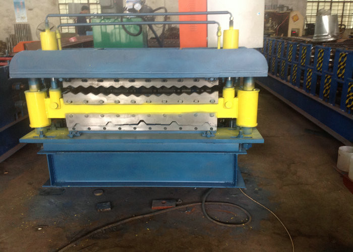 Corrugated / IBR Roll Forming Machine , Double Layer Roll Forming Machine 13-22 Stations