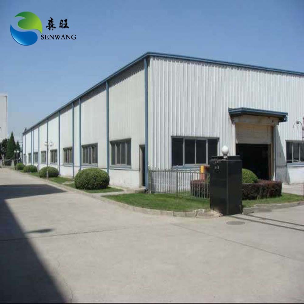 Light Steel Engineering Workshop With Welded Square Column And Corrugated Steel Roof