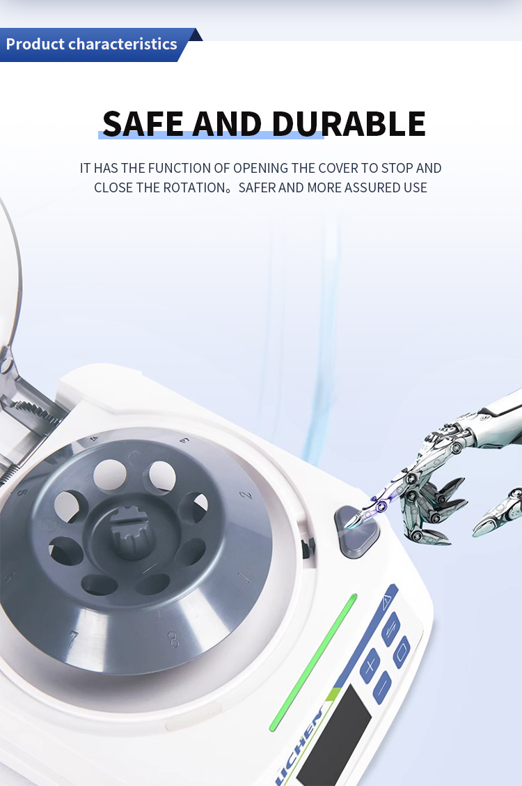 Laboratory Centrifuge with Timing Function 1000-10000rpm and Metal Body Construction