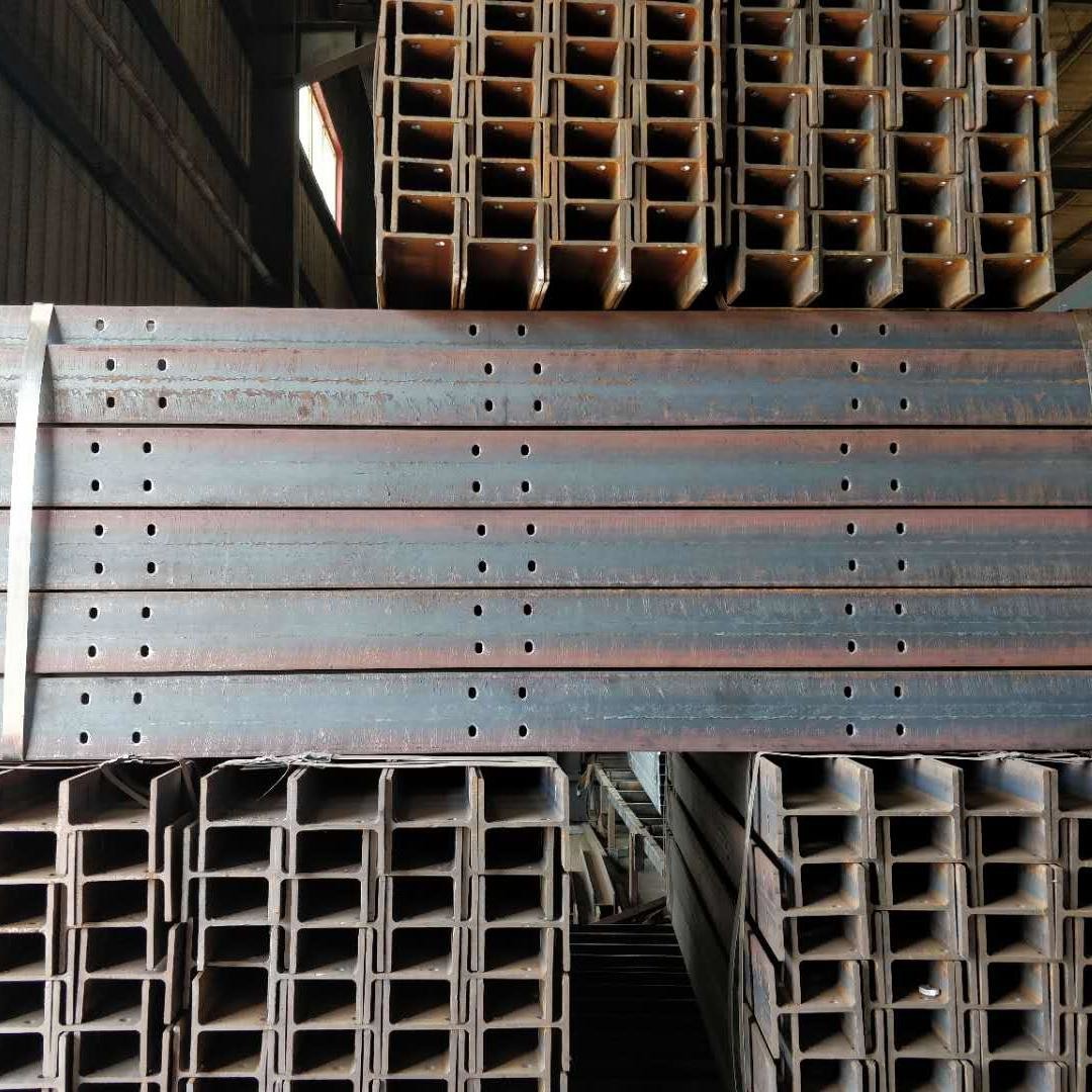 A36 Black Carbon Steel H Beam Channel , 100-1000mm I Shape Beam
