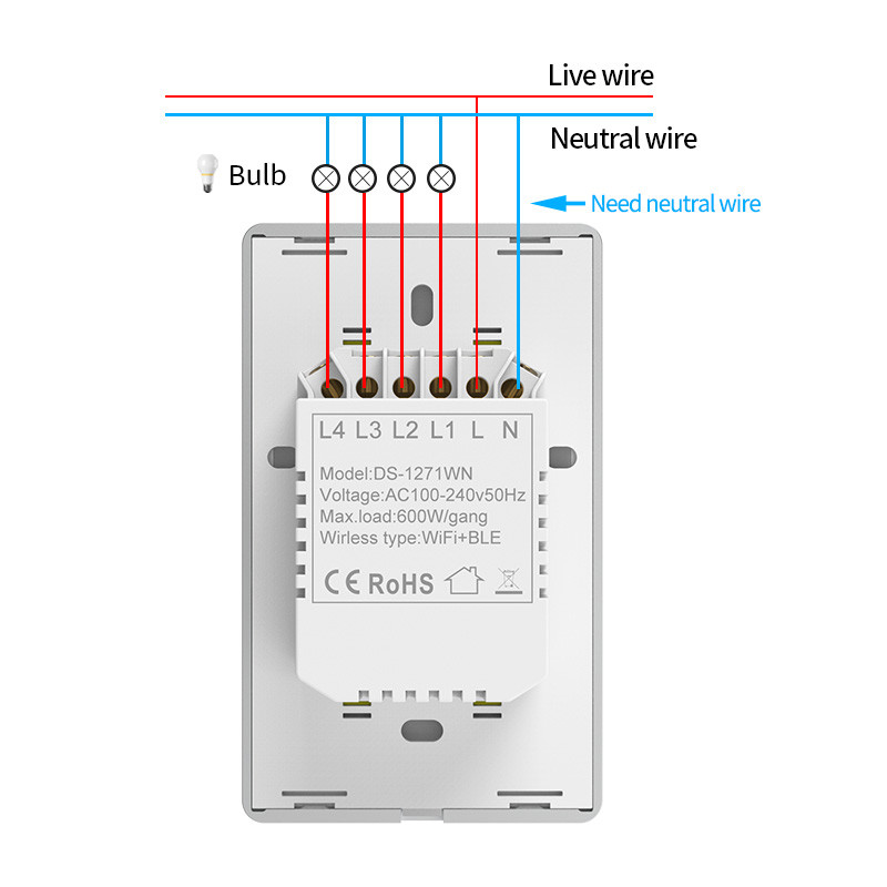 Tuya Smart Wifi Switch For Us Standard 2 Gang Metal Bezel App Remote Schedule Voice Control