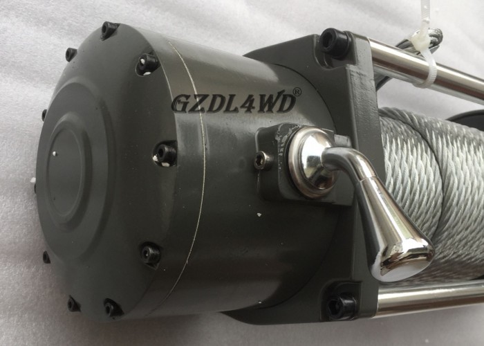 Off Road Handlebar Mini Winch Electric Automotive 12v 24v 8000lbs For ATV