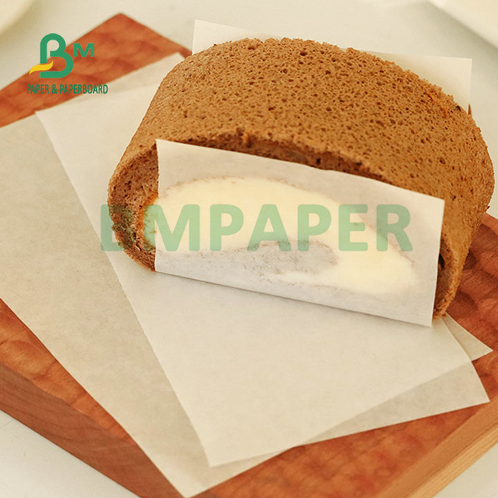34gsm Kit 3 5 7 White Kraft Paper Oilproof Food Grade Paper Jumbo Roll