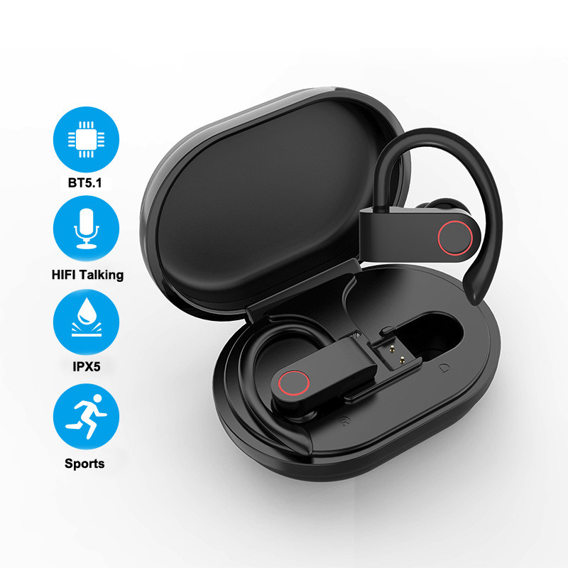 A9 Pro TWS Wireless Earbuds Bluetooth 5.0 Ear Hook 8 Hours Music For Sport