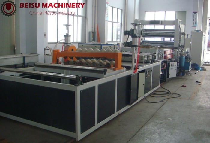 Excellent Efficiency Plastic Sheet Production Line 55KW Extruder Power