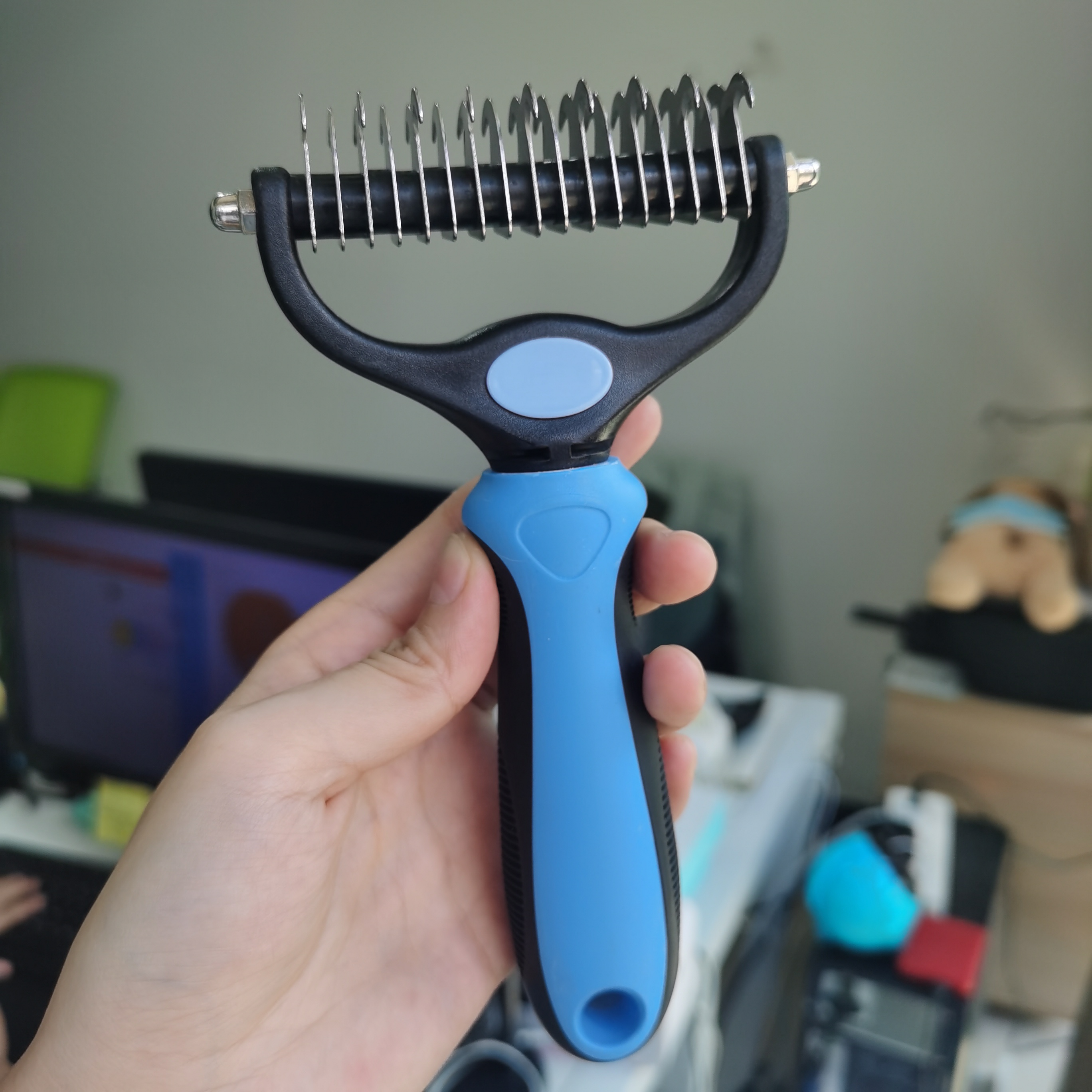 Pet Grooming Stainless Steel Brush 17 9cm Double Side Comb Dogs Sustainable Household