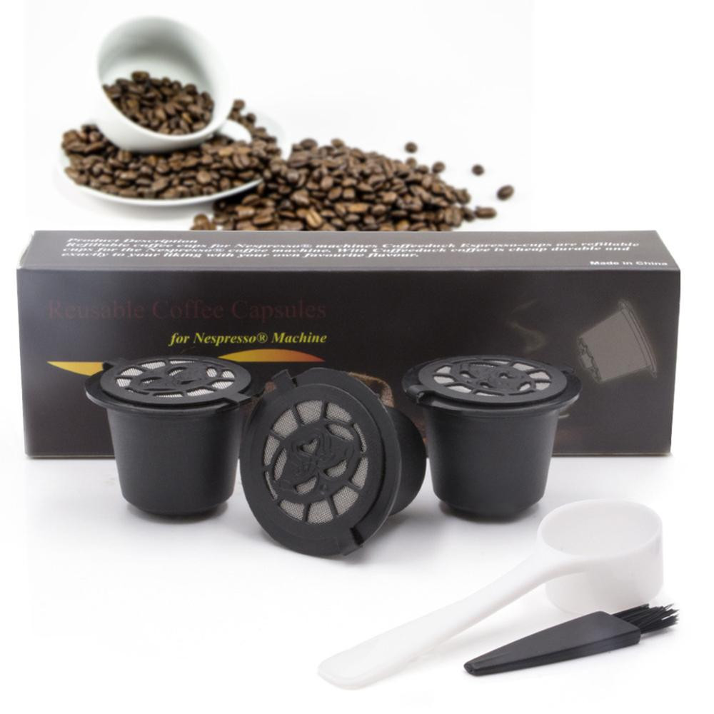 20ml 30ml 3 Pack Refillable Empty Coffee Capsule Espresso Reusable Pods
