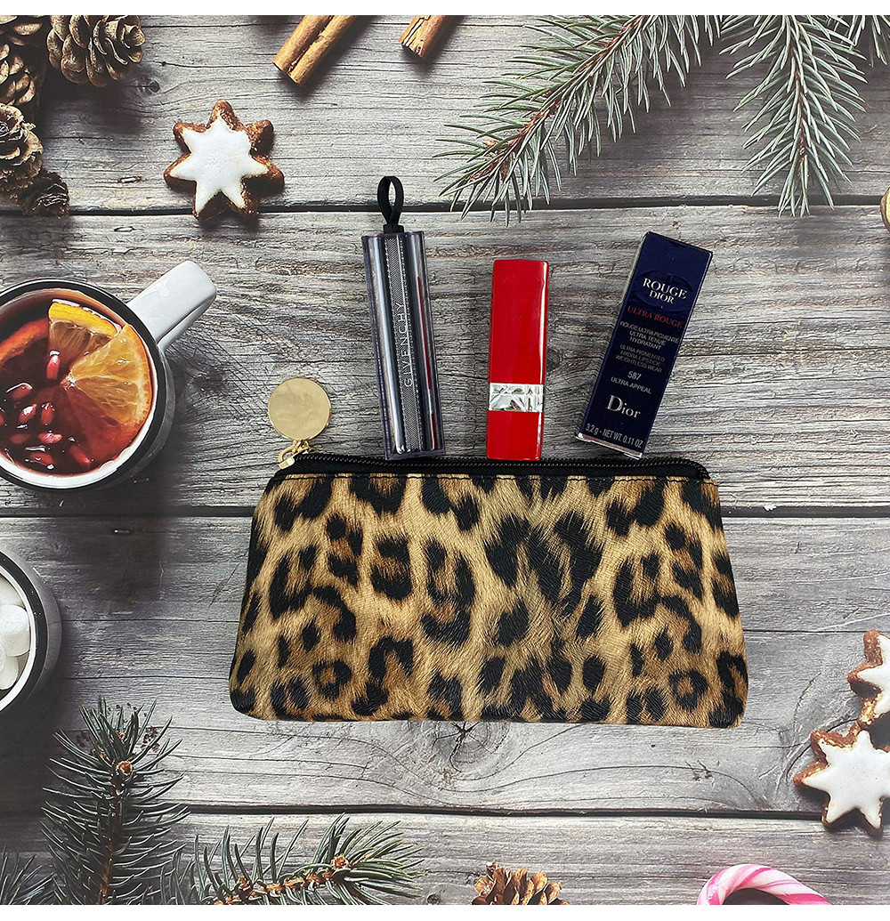Multifunctional Waterproof Leopard PVC Toiletry Pouch Bag