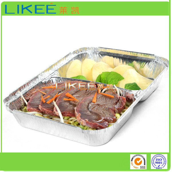 High Strength Aluminum Foil Food Box / Food Container Aluminium
