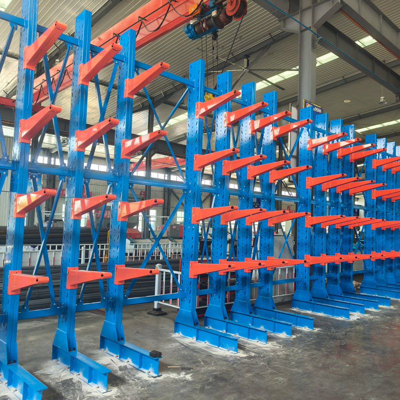 Single Arm 100kg-1000kg Heavy Duty Warehouse Cantilever Racks Industrial Adjustable Cantilever Racking