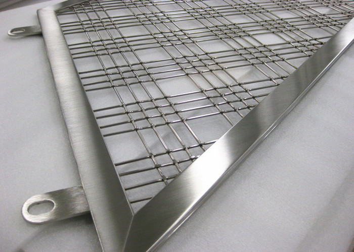 Frame Design SS Architectural Wire Mesh Space Partiton With Antique Finished