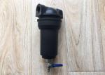 Plastic / Brass Household Water Filter Backwash Pipeline Filter With Brass