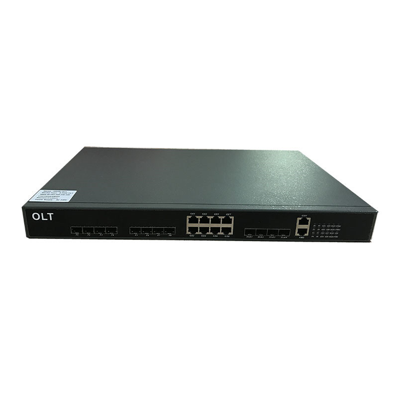 8GE And 4 SFP+ 10G Uplink GEPON OLT 1U 8 Pon Ports Support Web Management