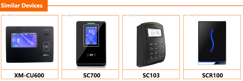 Biometric Tcp/Ip Card Time Attendance And Access Control System Id Card Machine SC700 Access Control 