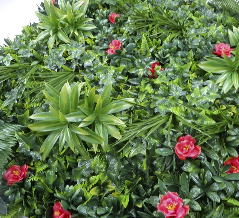 Indoor artificial plant decorative wall wooden frame artificial plant wall plant