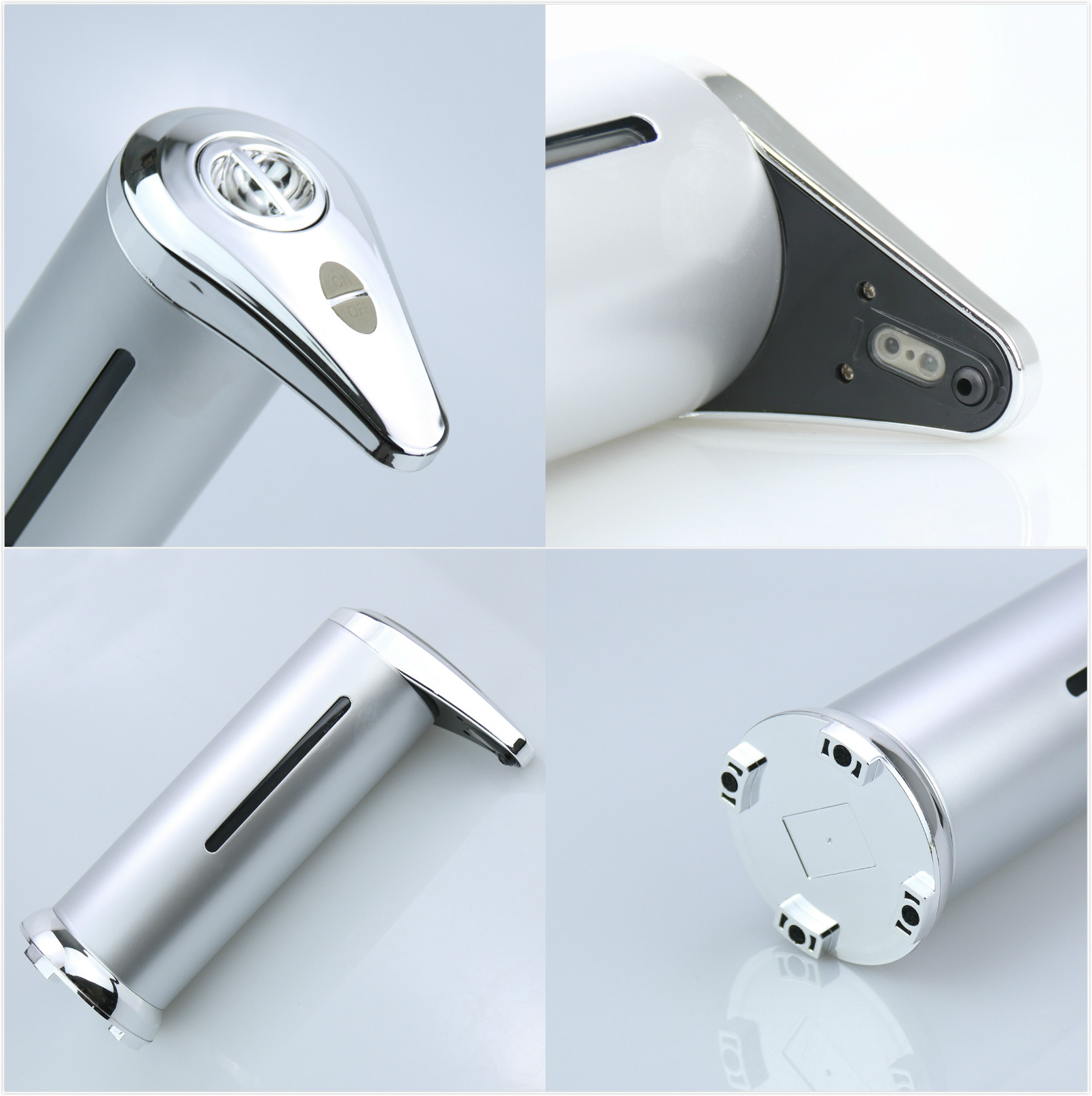 ABS Plastic Touchless Hand Soap Dispenser 340g DC 6V 250ml For Hotel Home