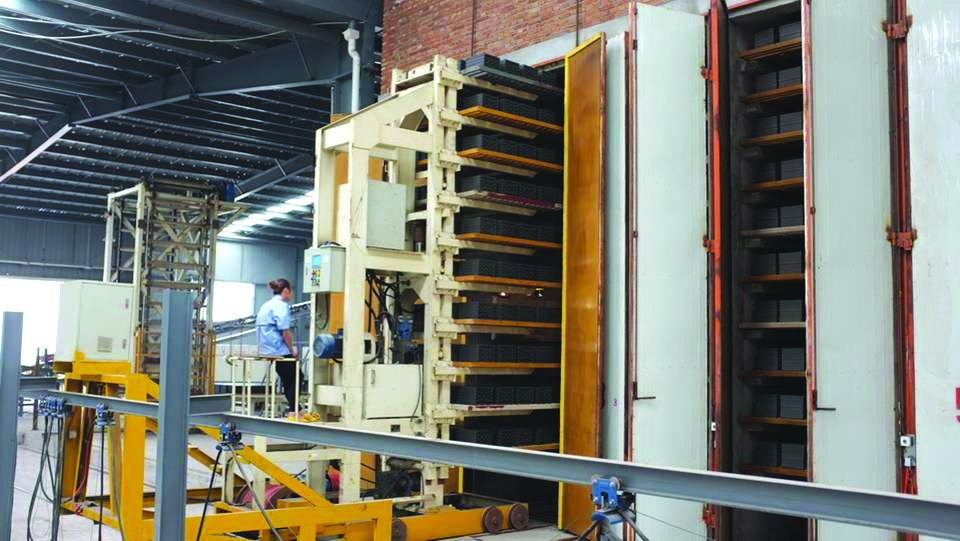 50KW Pallet Brick Loading And Unloading System Hoffman / Tunnel Kiln