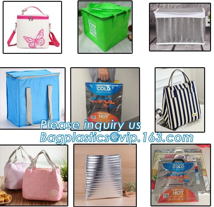 custom bulk waterproof large soft folding food delivery picnic lunch tote grocery cooler bag aluminum foil thermal bags