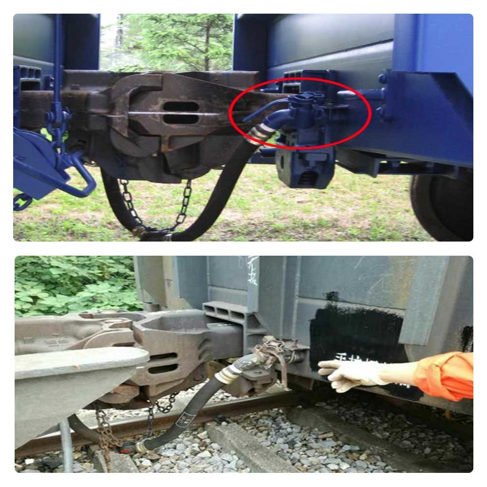 Production Standard EN 14601-2011 Train Angle Cock Cut Off Angle Cock G1 Angle Cock For Railway Air Brake System