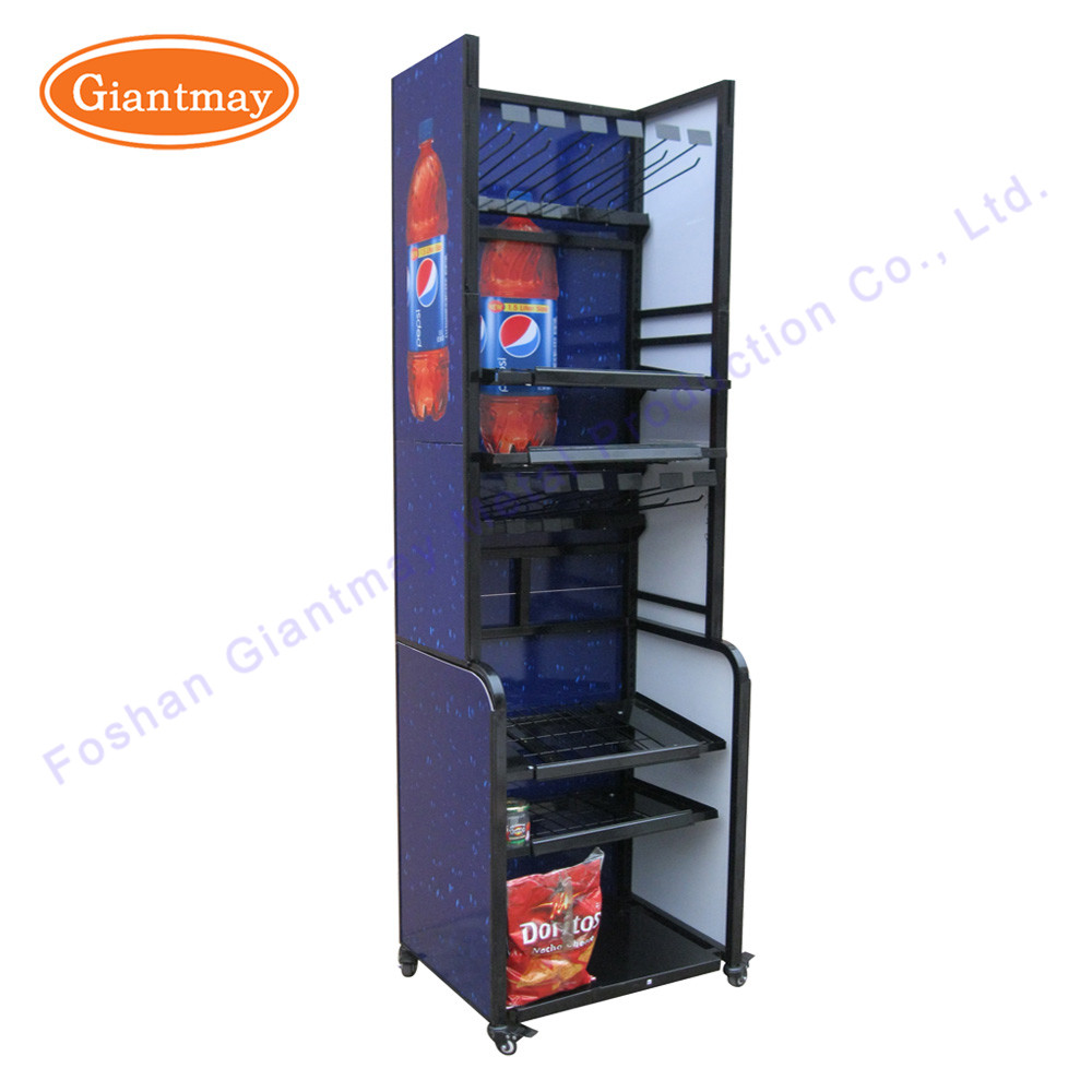 Drink Rack Water Energy Bottle Shelf Beverage Display Stand