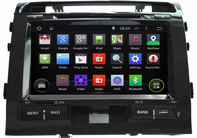 Ouchuangbo Car Stereo GPS Sat Nav Media Player for Toyota Land Cruiser 2008-2010 Pure Android 4.4 System OCB-9006D