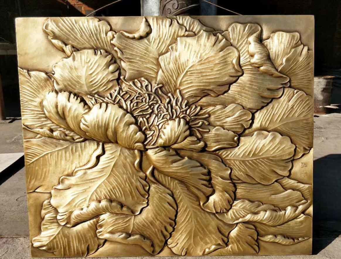 Decorative Art Deco Relief Sculpture 180cm x 150cm OEM / ODM Acceptable