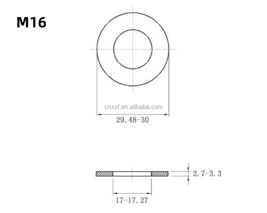 Grade Hastelloy C-276 DIN125 Flat Plain Washer for Spring and Load Applications M6-M16 with Internal Tooth Plain Finish
