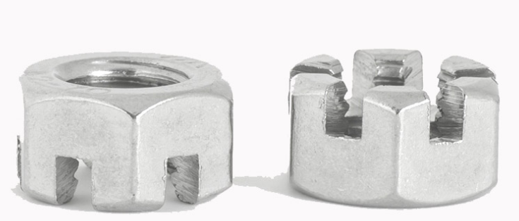 GB6178 Stainless Steel Hexagon Slotted And Castle Nut 18-8 Stainless Steel DIN935 Slotted Hex M16 Castle Nuts