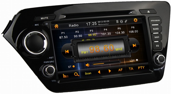 car gps sat navs for Kia K2 (2011-2012) with auto steore video USB 3D DVD radio OCB-8044
