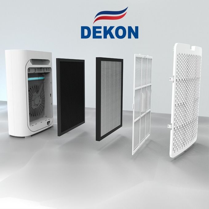 600CMH HEPA H14 PM2.5 Filtration air purifier with UVC air sterilizer and dininfection digital display touch control