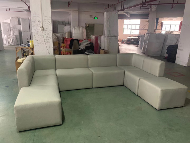 Leather Large U Shape Corner Sofa Bed 10 Seater KTV Bar