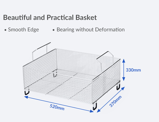 77L Large Industrial Ultrasonic Cleaner 3000W Heating Power 110 Degrere High Temperature