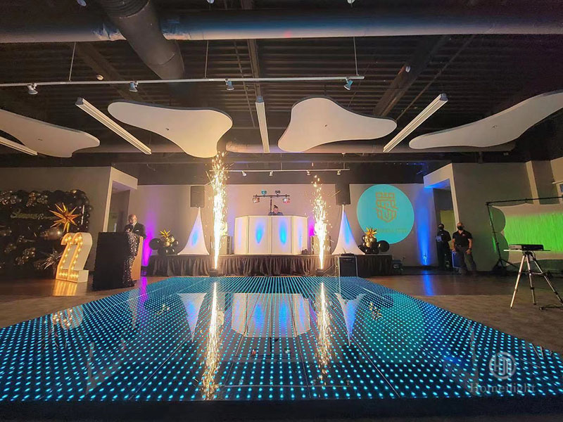 6000K Color Temperature LED Video Dance Floor for Church and Event Lighting