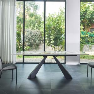 Marble Luxurious 4 6 Seater Extending Dining Table 1100mm Width