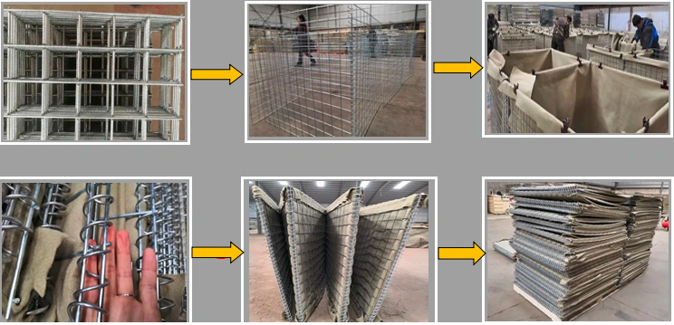 Heavy Zinc Coated Defensive Barrier Welded Wire Mesh Gabion