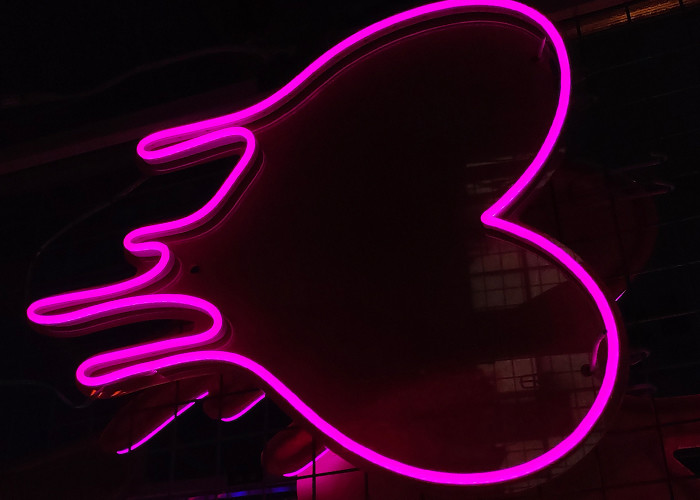Vasten pink melt heart neon sign 12V silica gel led neon sign