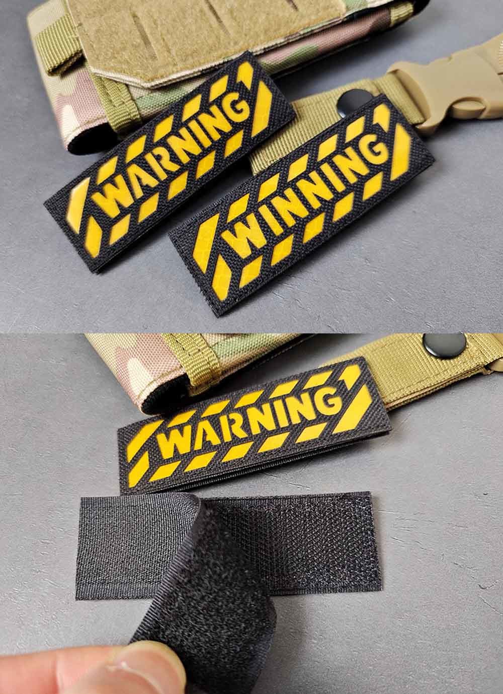 Tactical Ir Reflective Patches Velcro Laser Cut Border For Military
