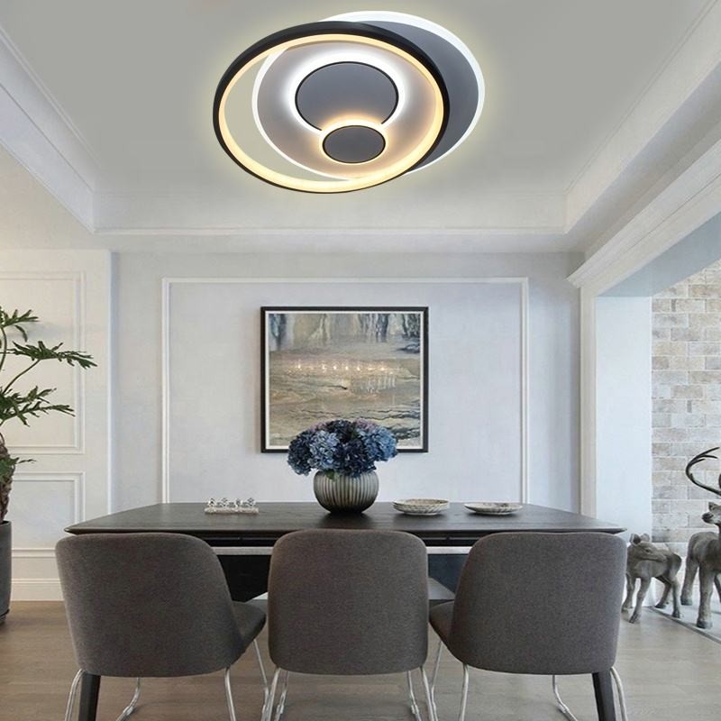 Installed In The Study Bedroom Living Room Acrylic 3-color Round Acrylic LED Dimming LED Ceiling Lights
